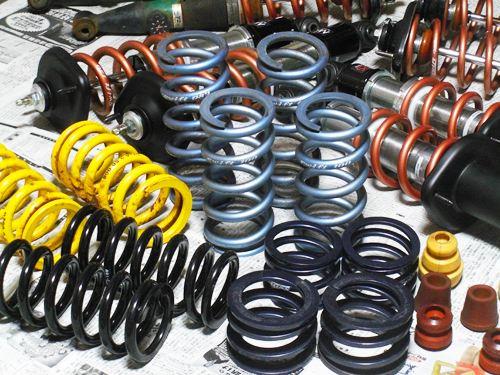 Various types of coil springs