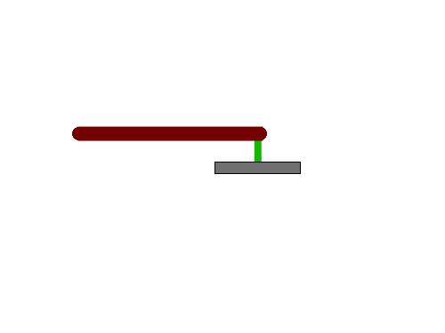 Diagram illustrating a shortened anti-roll bar link