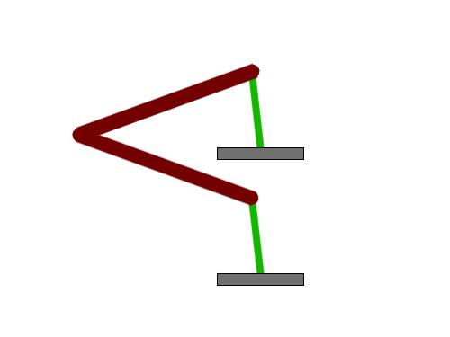 Diagram comparing anti-roll bar link length options
